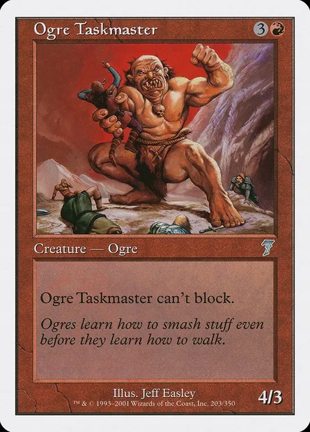Ogre Taskmaster, Magic card 7ED 203 — Seventh Edition set