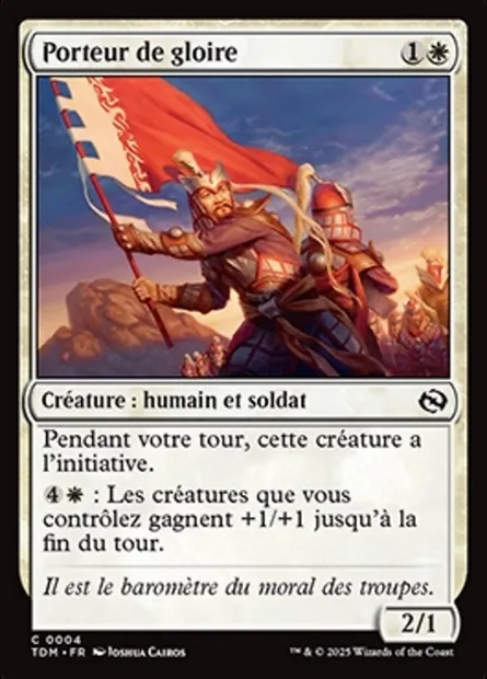 Porteur de gloire, carte Magic TDM 4 — extension Tarkir: Dragonstorm
