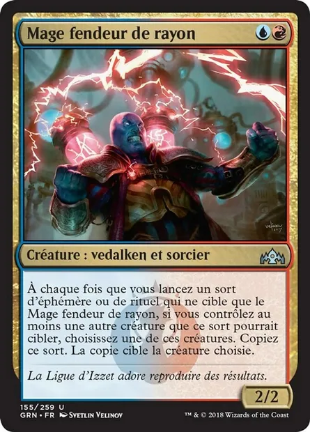 Mage fendeur de rayon, carte Magic GRN 155 — extension Les Guildes de Ravnica