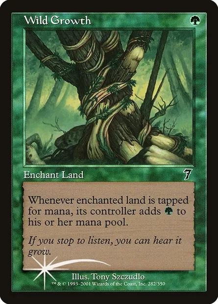 Wild Growth, Magic card 7ED 282★ — Seventh Edition set
