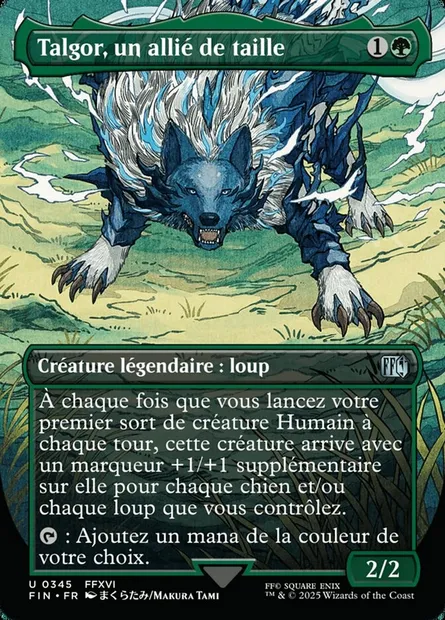 Talgor, un allié de taille, carte Magic FIN 345 — extension Final Fantasy
