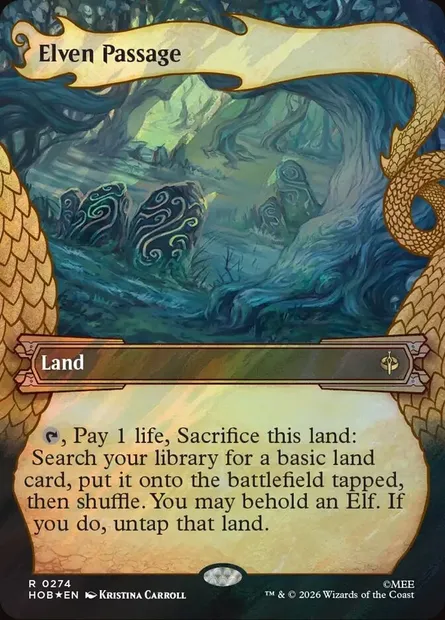 Passage elfe, carte Magic HOB 274 — extension The Hobbit