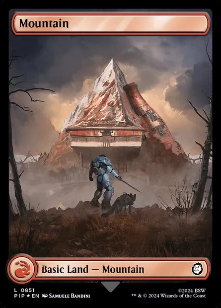 Montagne, carte Magic PIP 851 — extension Fallout