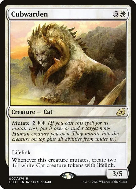 Cubwarden, Magic card IKO 7 — Ikoria: Lair of Behemoths set