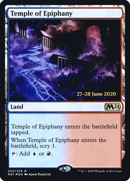 Temple of Epiphany, Magic card PM21 252s — Core Set 2021 Promos set