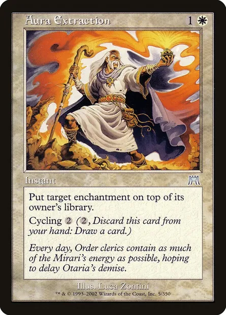 Aura Extraction, Magic card ONS 5 — Onslaught set