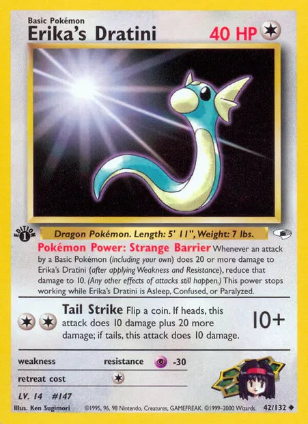 Erika's Dratini, carte Pokémon GH 42 — extension Gym Heroes