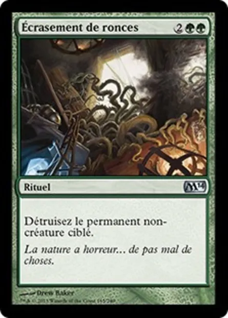 Écrasement de ronces, carte Magic M14 165 — extension Magic 2014