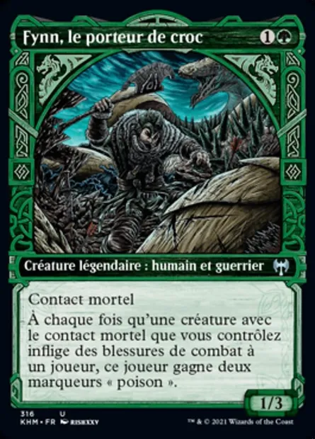 Fynn, le porteur de croc, carte Magic KHM 316 — extension Kaldheim