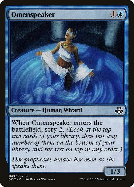 Omenspeaker, Magic card DDO 39 — Duel Decks: Elspeth vs. Kiora set