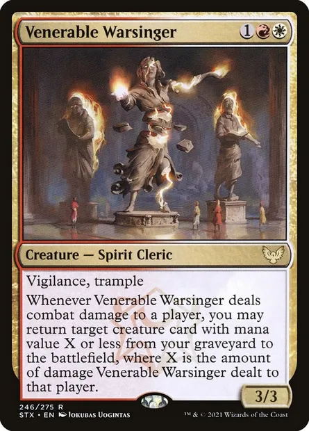 Venerable Warsinger, Magic card STX 246 — Strixhaven: School of Mages set