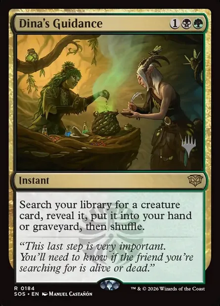 Conseils de Dina, carte Magic PSOS 184p — extension Secrets of Strixhaven Promos