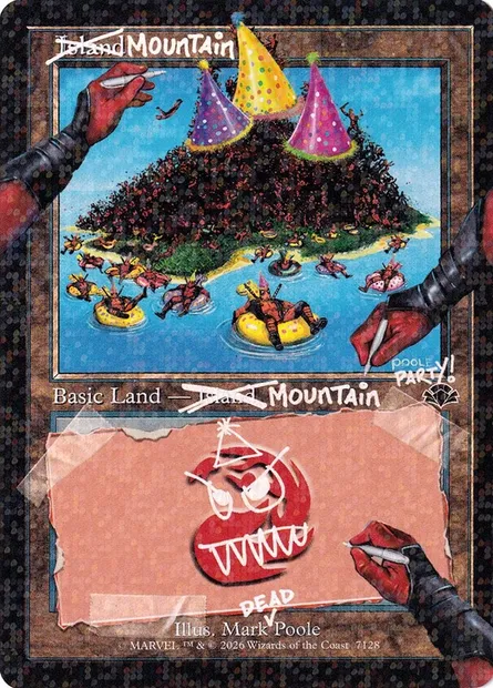 Mountain, Magic card SLD 7128 — Secret Lair Drop set