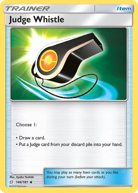 Judge Whistle, Pokémon card TEU 146 — Team Up set