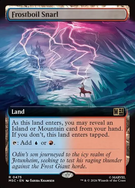 Frostboil Snarl, Magic card MSC 475 — Marvel Super Heroes Commander set