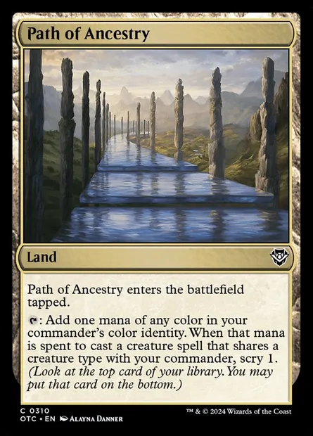Path of Ancestry, Magic card OTC 310 — Outlaws of Thunder Junction Commander set