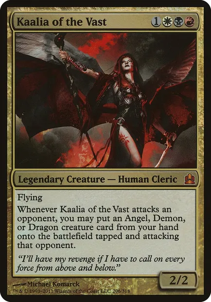 Kaalia de l'Immensité, carte Magic OCMD 206 — extension Commander 2011 Oversized