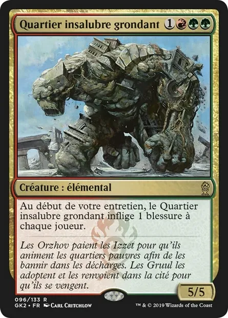 Quartier insalubre grondant, carte Magic GK2 96 — extension RNA Guild Kit