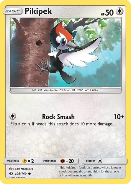 Pikipek, Pokémon card SUM 106 — Sun & Moon set