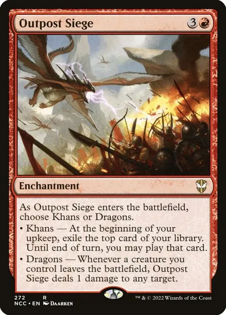 Outpost Siege, Magic card NCC 272 — New Capenna Commander set