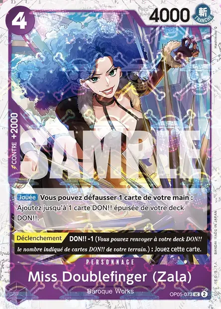 Miss Doublefinger (Zala), carte One Piece OP05-073 — extension AWAKENING OF THE NEW ERA