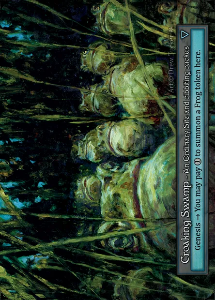Croaking Swamp, carte Sorcery GOT 372 — extension Gothic