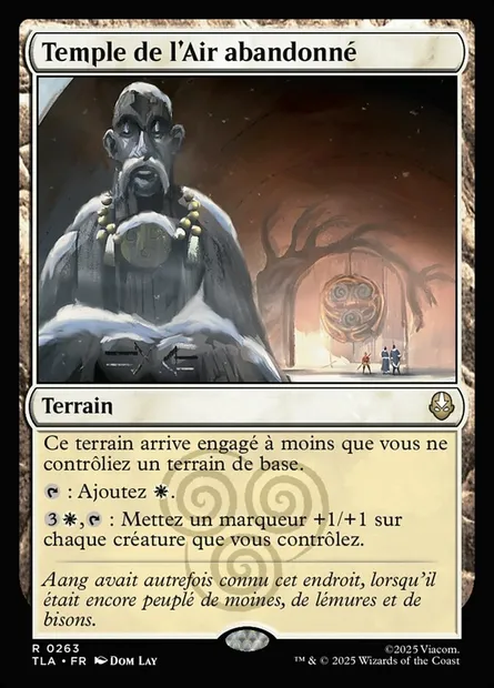 Temple de l'Air abandonné, carte Magic TLA 263 — extension Avatar: The Last Airbender