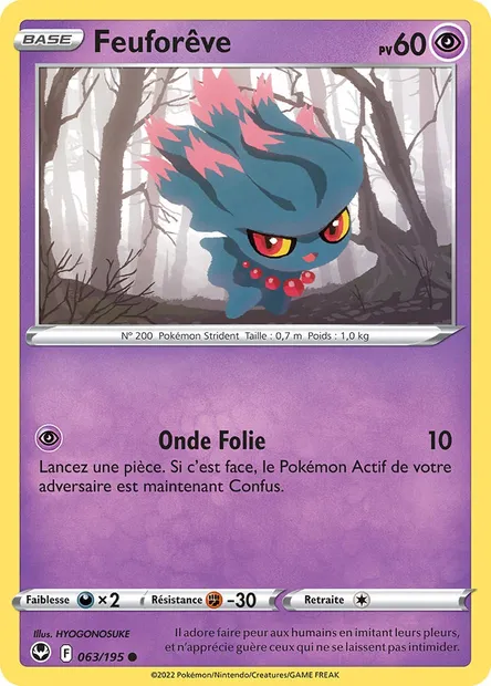 Feuforêve, carte Pokémon SIT 063 — extension Tempête Argentée