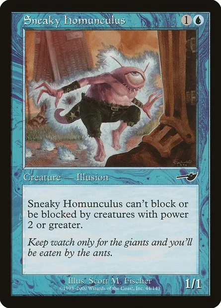 Sneaky Homunculus, Magic card NEM 44 — Nemesis set