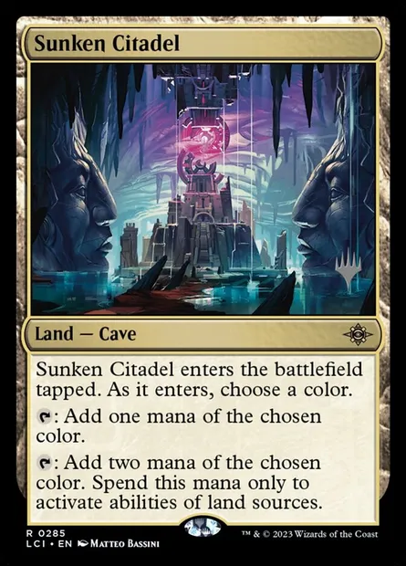Sunken Citadel, Magic card PLCI 285p — The Lost Caverns of Ixalan Promos set
