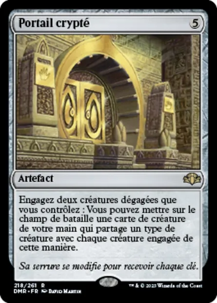 Portail crypté, carte Magic DMR 218 — extension Dominaria Remastered