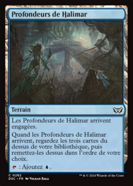 Profondeurs de Halimar, carte Magic DSC 282 — extension Duskmourn: House of Horror Commander