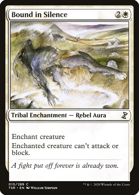 Bound in Silence, Magic card TSR 10 — Time Spiral Remastered set