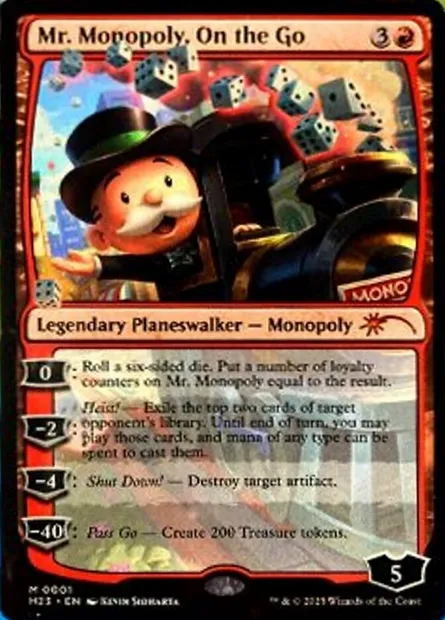 Mr. Monopoly, On the Go, Magic card PH23 1 — 2023 Heroes of the Realm set