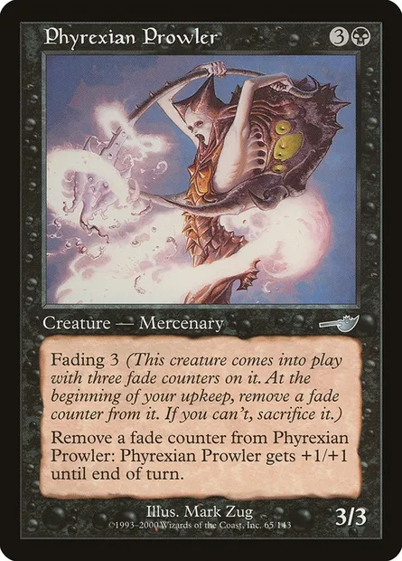 Phyrexian Prowler, Magic card NEM 65 — Nemesis set