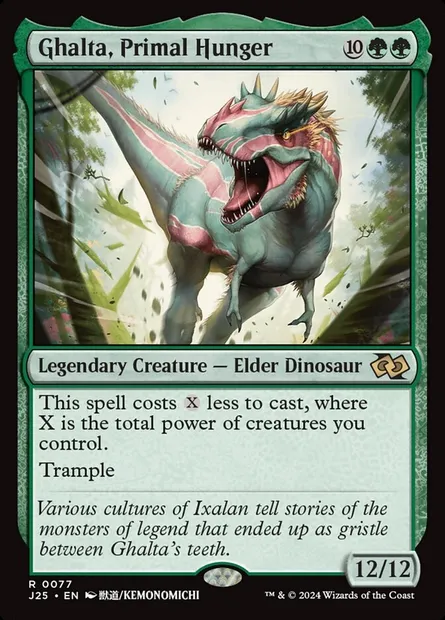 Ghalta, Primal Hunger, Magic card J25 77 — Foundations Jumpstart set