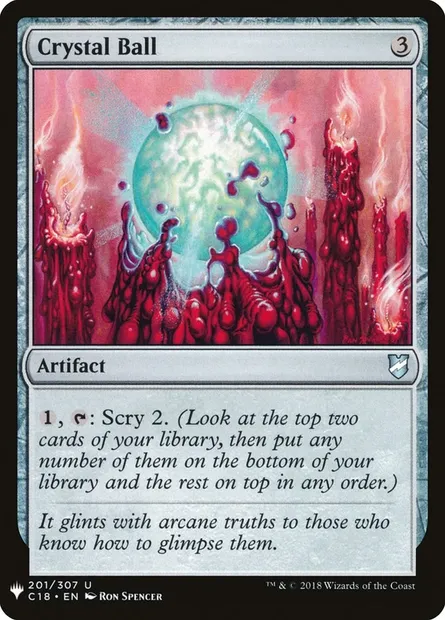 Crystal Ball, Magic card PLST C18-201 — The List set