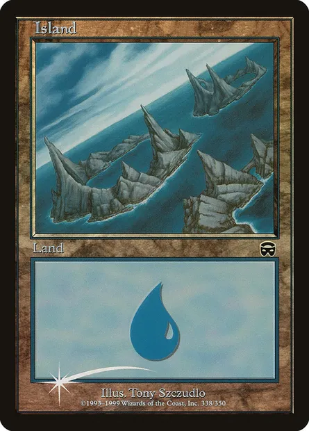 Island, Magic card PAL00 9 — Arena League 2000 set