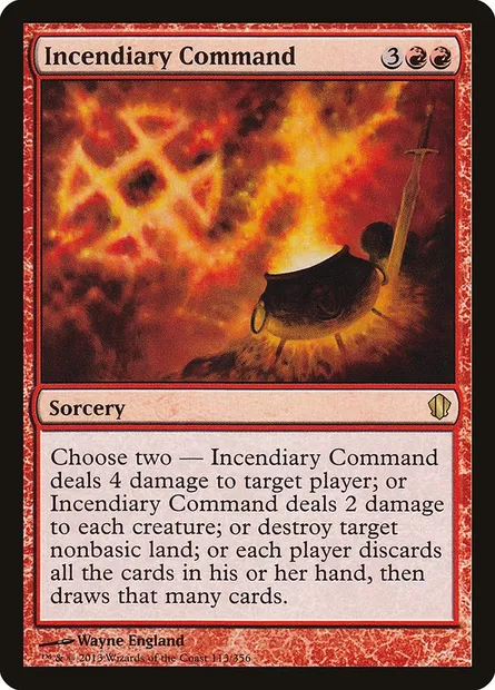 Incendiary Command, Magic card C13 113 — Commander 2013 set