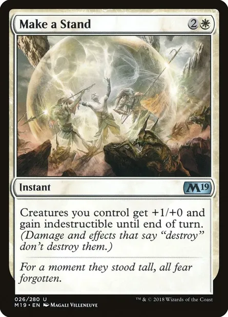 Make a Stand, Magic card M19 26 — Core Set 2019 set