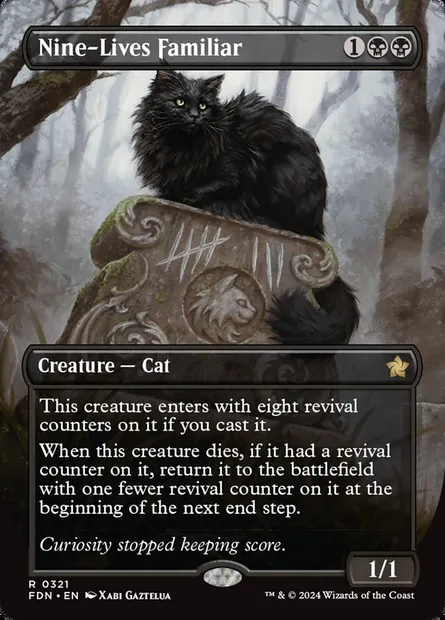 Nine-Lives Familiar, Magic card FDN 321 — Foundations set