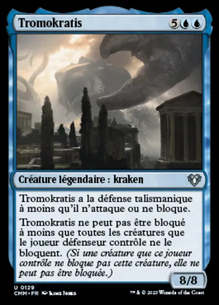 Tromokratis, carte Magic CMM 129 — extension Commander Masters