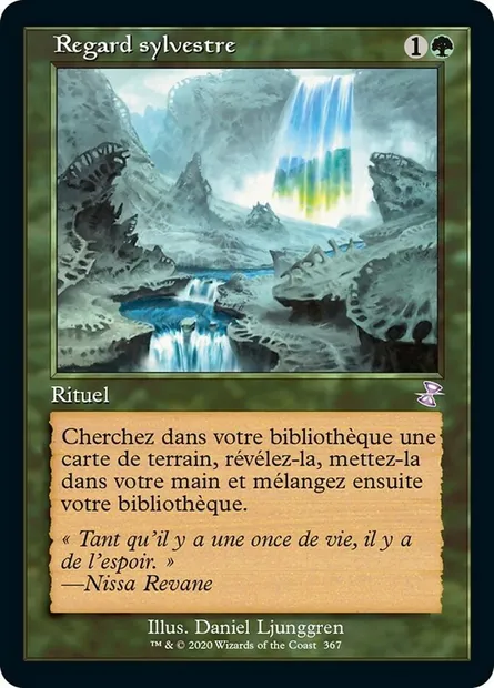 Regard sylvestre, carte Magic TSR 367 — extension Spirale Temporelle Remastered