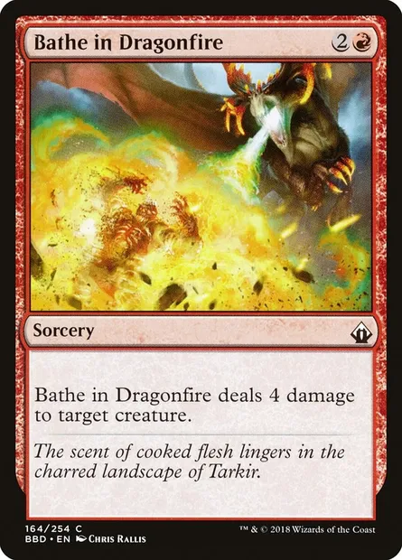 Bathe in Dragonfire, Magic card BBD 164 — Battlebond set