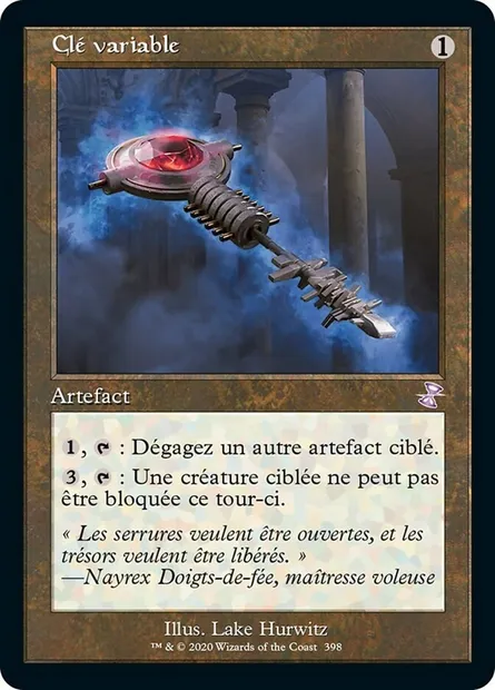 Clé variable, carte Magic TSR 398 — extension Spirale Temporelle Remastered