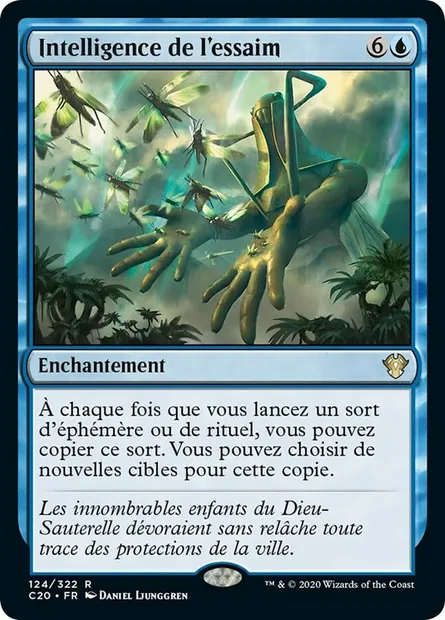 Intelligence de l'essaim, carte Magic C20 124 — extension Commander 2020