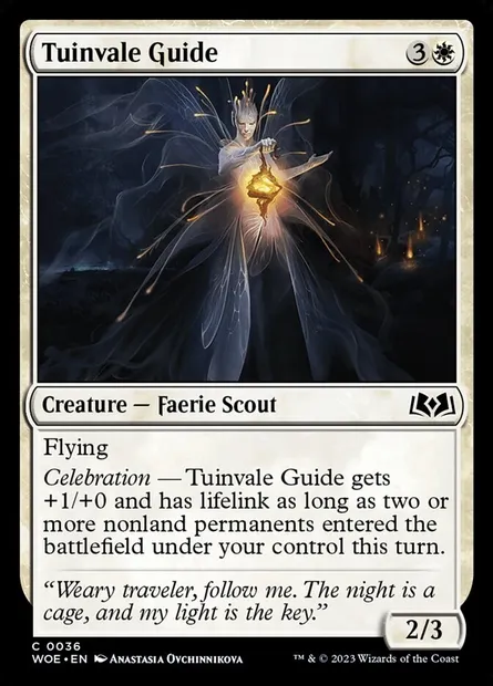 Tuinvale Guide, Magic card WOE 36 — Wilds of Eldraine set