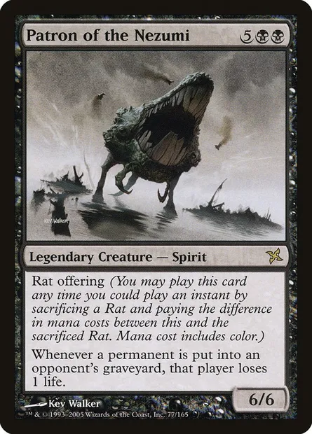 Patron des nezumi, carte Magic BOK 77 — extension Traîtres de Kamigawa