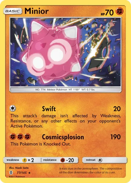 Minior, Pokémon card GRI 77 — Guardians Rising set