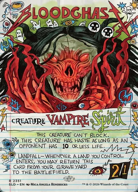 Exécration de sang, carte Magic SLD 2351 — extension Secret Lair Drop